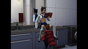 Preview 2 of Hot Romances - Sims 4 cunnilingus in the toilet