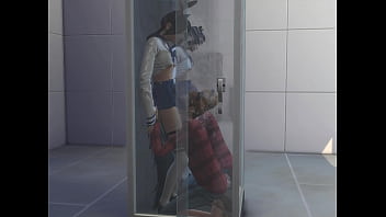 Preview 4 of Hot Romances - Sims 4 cunnilingus in the toilet