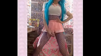 Preview 1 of Black Sissy Shemale - MASTURBATION SESSIONS EPISODE 18, HATSUMI MIKU HAIR AND A BIG COCK WATCH THIS VIDEO FULL LENGHT ON RED (COMMENT,  LIKE , SUBSCRIBE AND ADD ME AS A FRIEND FOR MORE PERSONALIZED VIDEOS AND REAL LIFE MEET UPS)