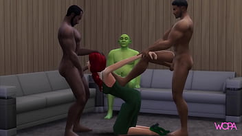 Preview 3 of Incesto Padre Figlio Gay - [TRAILER] Princess Fiona&#039_s friends eating her in front of Shrek