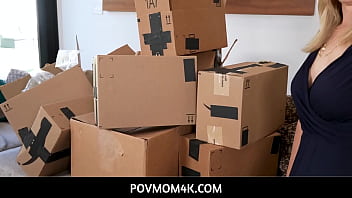 Preview 1 of Bidayuh Girl - PovMom4K  -  STEPSON helps mature MILF step mom Lilly James to sell all her clothing and she rewarded him