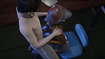 Preview 1 of Ts Vanilla - Twins Sex scene in Atomic Heart l 3d animation