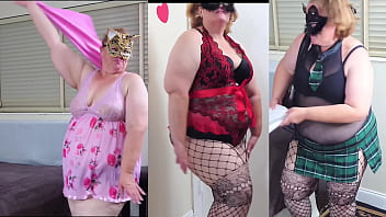 Preview 2 of Public Sex Bog Boobs - Playing dress up &amp_ having fun