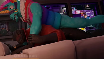 Preview 1 of Hard He Fucking - Fortnite Thunder gets his ass pounded by Llambro