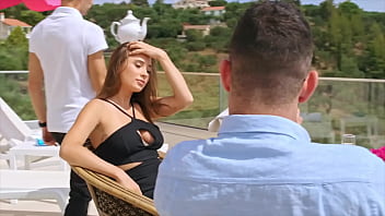 Preview 1 of Alex Harper With Black - BLACKED Scarlett and Honour get naughty poolside service