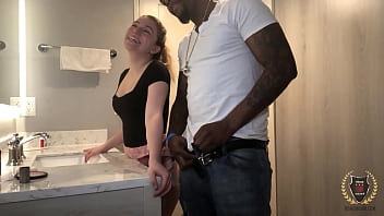 Preview 3 of Graci Glam - Gorgeous Nympho Abby Adams Got Her Sexy Pretty Face Dicked By Rome Major!