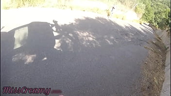 Preview 1 of Satisfy Asian - Dick flash - A girl caught me jerking off in the street and help me cum 4K - MissCreamy