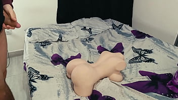 Preview 2 of Pregnant Korean Raped By Doctor - MY STEPSON was masturbating with his favorite TANTALY doll and I help him with his penis.
