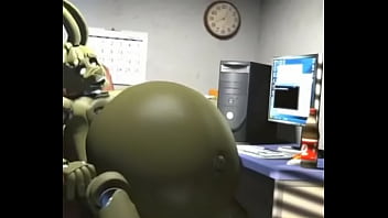 Preview 2 of Sister Love Mehome - Springtrap Belly Expansion