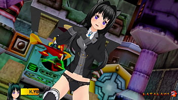 Preview 2 of Xxx Shot Video Desi - Yukari Katsubari Strip Bossfight
