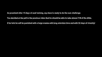 Preview 1 of Small Gril Sex Voids - Cum Anal Deep Challenge with Mr. Hankey Serpentine XL