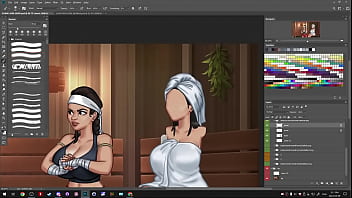 Preview 3 of Karine White Lesbian - Picarto ~ DarkCookie - Summertime Saga [720p] (2023.03.09)