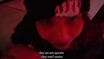Preview 1 of Family Upskirt - Follo a mi hermanastra a escondidas de mis padrastros en la ducha