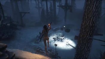 Preview 2 of Sleep Sex Sister And Brother - 18  Rise of the Tomb Raider Nude Lara Croft (Japanese) [Part 2] - Lara&#039_s Icy Creamy Cum Dripping Pussy
