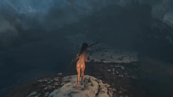 Preview 3 of Sleep Sex Sister And Brother - 18  Rise of the Tomb Raider Nude Lara Croft (Japanese) [Part 2] - Lara&#039_s Icy Creamy Cum Dripping Pussy