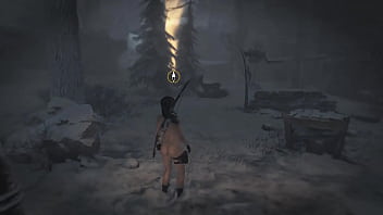 Preview 1 of Sleep Sex Sister And Brother - 18  Rise of the Tomb Raider Nude Lara Croft (Japanese) [Part 2] - Lara&#039_s Icy Creamy Cum Dripping Pussy