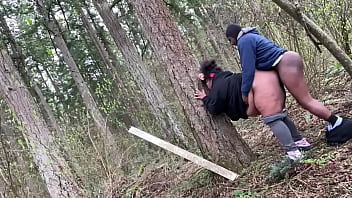 Preview 3 of Fuking Movies In Urdu Vioce - Sexy preggo bbw takes huge creampie in nature