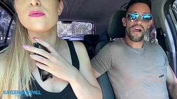 Preview 1 of Stepmom Feet Slave - Hot amateur couple stops next to highway and starts to fuck. Public Sex
