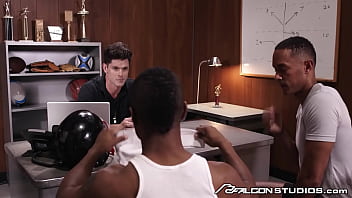 Preview 1 of Girlspornteen Com Squirt - FalconStudios - Coach Devin Franco Teaches Jocks A Lesson With a Juicy FUCK TRAIN and SPITROAST
