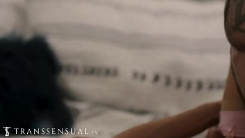 Preview 4 of Marriage Night Xxx - Roommate hides a huge cock under her panties
