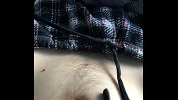 Preview 1 of Lil Missy - hairy teen wanking his above average cock in bed