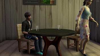 Preview 3 of Receiving Fb - Japanese step mom and step son share the same bed on vacation in Spain - Asian stepson leaves his stepmother pregnant after he fucks her