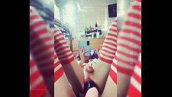 Preview 2 of X Nxxnet Com - Sissy riding a toy in the mirror