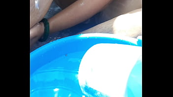 Preview 4 of Waif Shearing To Waif - After Colors bhabhi is bathing outdoor