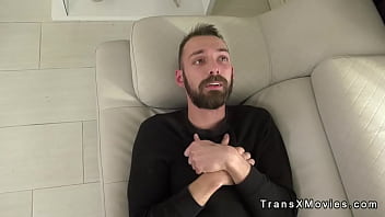 Preview 1 of Russian Small Ava - Straight guy anal fucks trans therapist