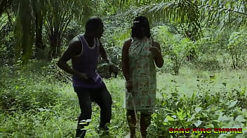 Preview 1 of Elements Sex Videos - EBONY BBW BLIND VILLAGE MAIDEN GOT FUCK IN THE BUSH - 10 INCH DICK