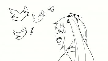 Preview 1 of Girl Call Brother - futa miku 2d