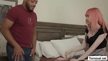 Preview 1 of Thushy Anal - Horny Ladyboy Mimi Oh bareback fucked by her black stepbro