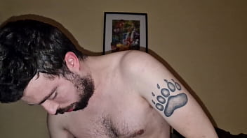 Preview 2 of Peter North Self Jerk Huge Load - Osito peludo me folla el culo