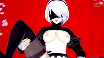 Preview 2 of Nadia Pakistani Arabic Xnx - YORHA 2B LOSES HER VIRGINITY - NIER AUTOMATA