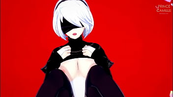 Preview 3 of Nadia Pakistani Arabic Xnx - YORHA 2B LOSES HER VIRGINITY - NIER AUTOMATA