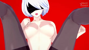 Preview 4 of Nadia Pakistani Arabic Xnx - YORHA 2B LOSES HER VIRGINITY - NIER AUTOMATA