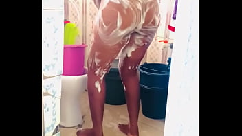 Preview 1 of Leadis Sex Video - Stepmom bathing in my presence and I video her