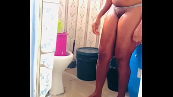 Preview 4 of Leadis Sex Video - Stepmom bathing in my presence and I video her