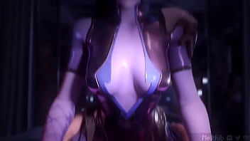Preview 2 of Fours Slim Girl - Widowmaker Riding Cock
