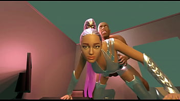 Preview 2 of Full Video Forced - Ariana Grande Fornite Sex