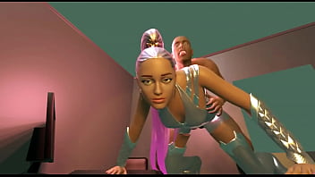 Preview 3 of Full Video Forced - Ariana Grande Fornite Sex