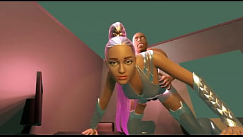 Preview 4 of Full Video Forced - Ariana Grande Fornite Sex