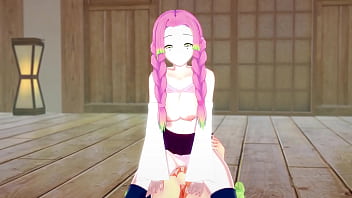 Preview 3 of Bollyywood Xnxx - Mitsuri Kanroji de Kimetsu no Yaiba cojiendo en primera y tercera persona