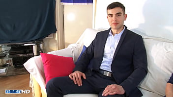 Preview 1 of Saxcy Viodo - Alex Athletic guy came for a solo,  he got ass massage by 2 guys.