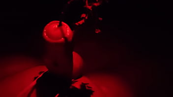 Preview 2 of Pregnant Girls Porn - Slave #5 Timelapse of nettle cock tied slave for 15 min