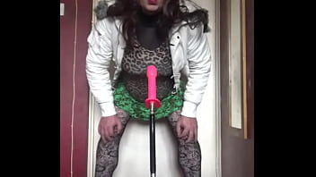 Preview 2 of Xnxx Sex Dong Vat - bisexual crossdresser wants to be filmed while getting his anal pussy fucked by a real cock instead of this dildo machine fucking him part 37