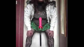 Preview 2 of Mom Two Son One Room Hotel Movie - bisexual crossdresser wants to be filmed while getting his anal pussy fucked by a real cock instead of this dildo machine fucking him part 43
