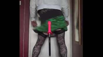 Preview 4 of Teen Sex Kaka Gila - bisexual crossdresser wants to be filmed while getting his anal pussy fucked by a real cock instead of this dildo machine fucking him part 39
