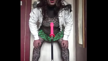 Preview 4 of Catrun Sex - bisexual crossdresser wants to be filmed while getting his anal pussy fucked by a real cock instead of this dildo machine fucking him part 36
