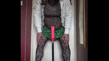 Preview 2 of Sxs Teenagers - bisexual crossdresser wants to be filmed while getting his anal pussy fucked by a real cock instead of this dildo machine fucking him part 2